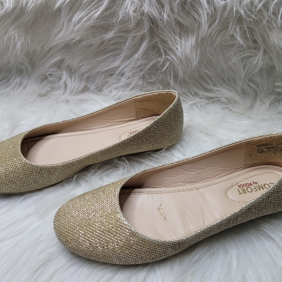 Comfort by Rouge Gold Glitter Flats - Picture 4 of 7